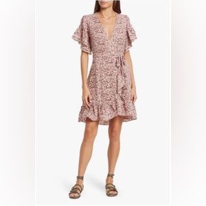 Max Studio Floral Wrap Dress